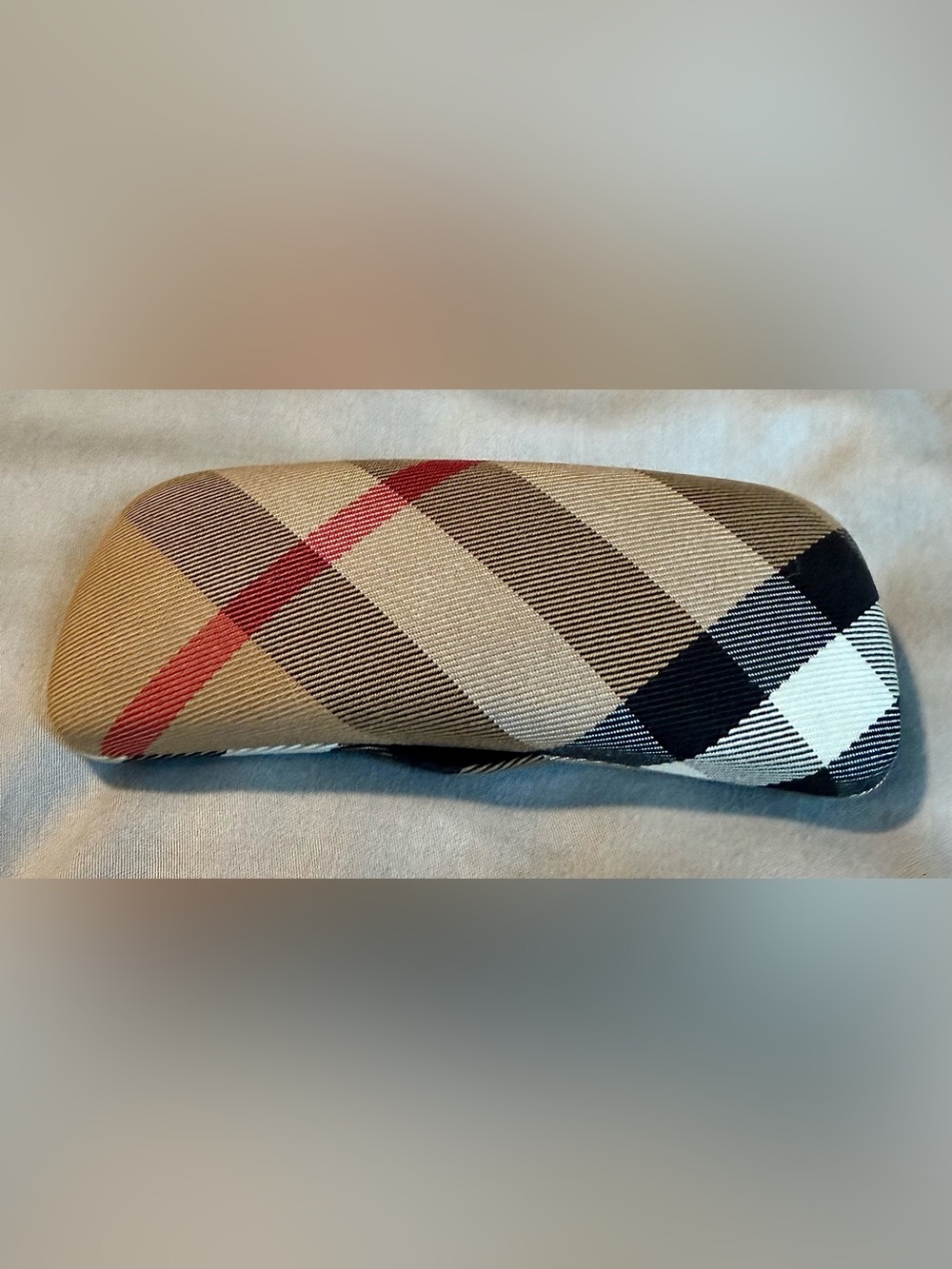 Burberry Plaid Eyeglasses Case Hard Shell